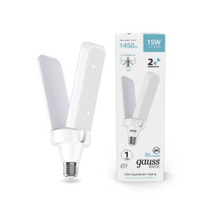 Лампа Gauss Basic 15W 1450lm 4000K E27 Клевер-2 LED