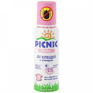 Аэрозоль от клещей и комаров Picnic Baby 125 мл