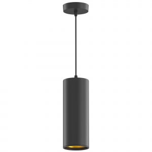 Светильник подвесной Gauss HD035 12W черный/золотой 4100K