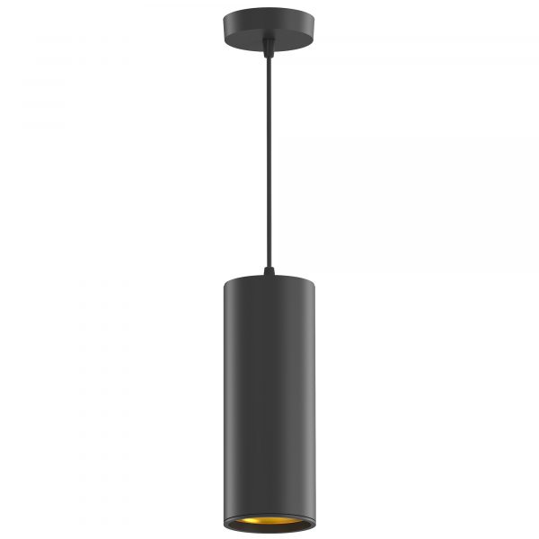 Светильник подвесной Gauss HD035 12W черный/золотой 4100K
