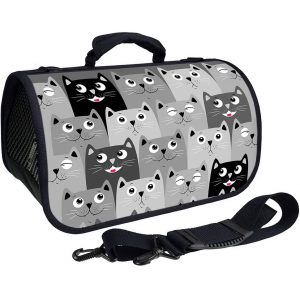 Сумка-переноска для животных Foxie Cats S21-P-CATS-S 43х25х24 см