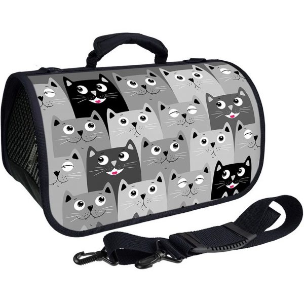 Сумка-переноска для животных Foxie Cats S21-P-CATS-S 43х25х24 см