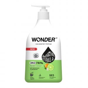 Жидкое мыло для рук и умывания WONDER LAB, экологичное, Бергамот и мандарин, 540 мл
