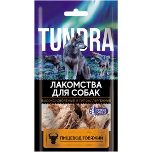 Лакомство для собак Tundra Пищевод говяжий