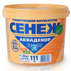 Антисептик Сенеж Аквадекор Х2 Тик 2,5 кг