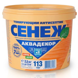 Антисептик Сенеж Аквадекор Х2 Слива 2,5 кг