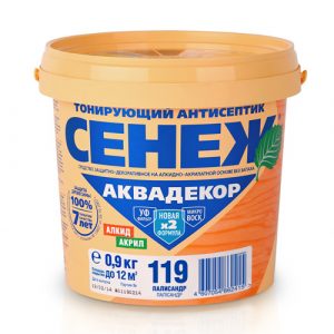Антисептик Сенеж Аквадекор Х2 Палисандр 0,9 кг