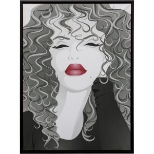 Картина Glasar Девушка в черной раме 45х4х60 см