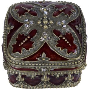 Шкатулка Glasar со стразами 7х7х4 см