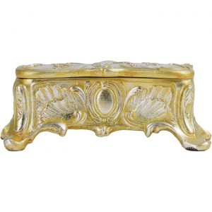 Шкатулка Glasar золотая 17х9х7 см