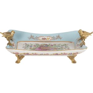 Блюдо с птичками Glasar 30х17х10 см