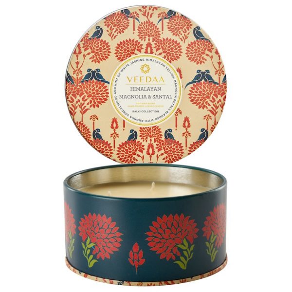 Свеча в жестяной банке Veedaa Himalayan Magnolia & Santal