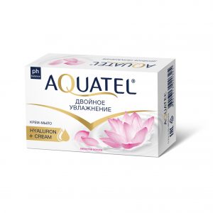 Крем-мыло твердое Aquatel лепестки лотоса 90гр