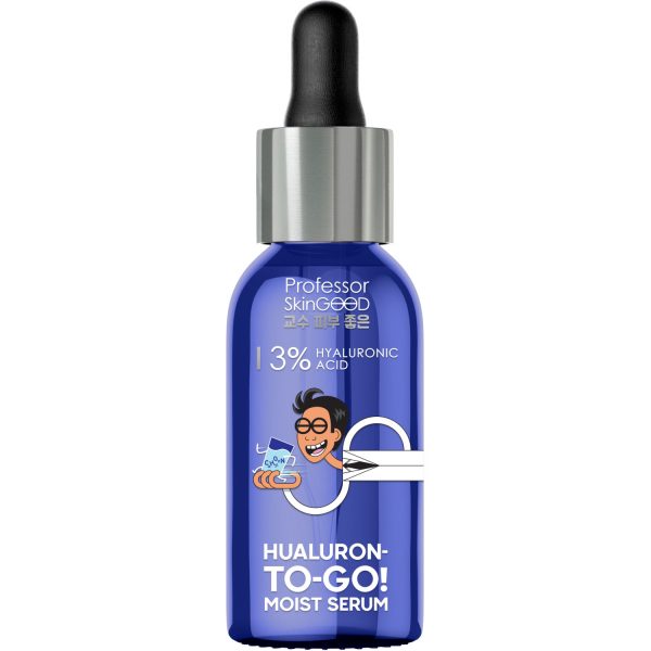 Сыворотка для лица Professor SkinGood "HYALURON-TO-GO! MOIST SERUM" увлажняющая c гиалуроновой кислотой, ровный тон и anti age эффект, уход за лицом, 30мл