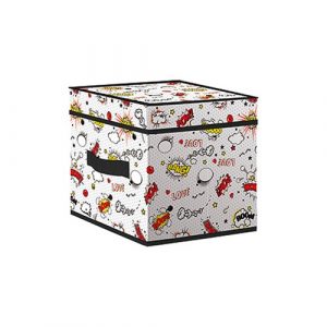 Короб стеллажный Лакарт Дизайн с крышкой  TBL-2 Comics Vibe 30х30х30см