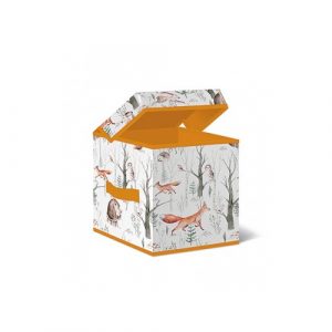 Короб стеллажный Лакарт Дизайн с крышкой  TBL-2 Forest Friends 30х30х30см