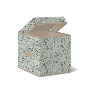 Короб стеллажный Лакарт Дизайн с крышкой  TBL-2 Botanica 30х30х30см