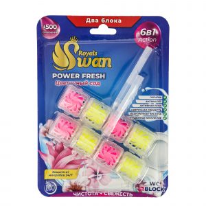 Блок для унитаза Royals Swan Premium цветочный сад 2х40 гр