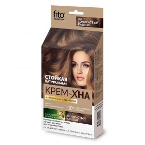Крем-хна Фитокосметик Индийская золотистый каштан 50мл