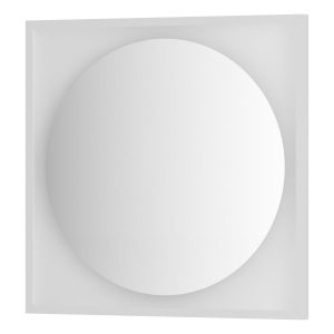 Зеркало Defesto с LED-подсветкой без выключателя 15 W нейтральный белый свет, белая рама 70x70 см