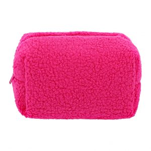 Косметичка Lady Pink плюшевая розовая 23,8х8,5х19,5 см