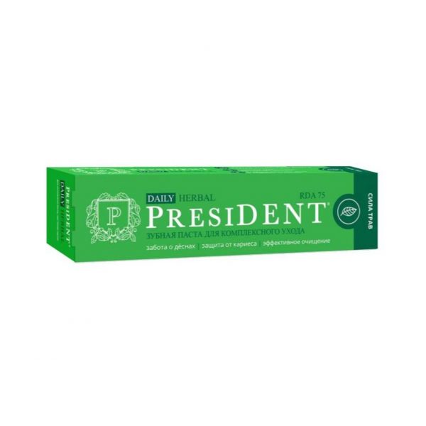 Паста зубная President herbal  68г