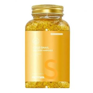Мультифункциональная ампульная сыворотка Pretty Skin One step ampoule с муцином улитки и золотом 250 мл