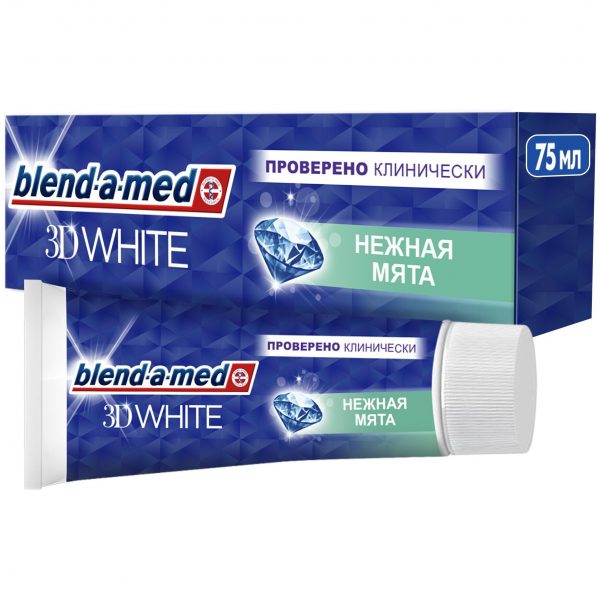 Зубная паста Blend-a-med 3D White Нежная мята 75 мл