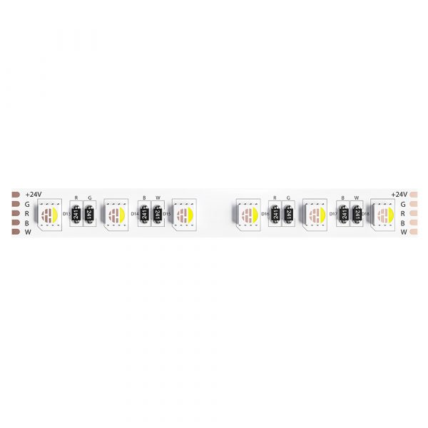 Светодиодная лента 24V 14,4W/m  RGB+W 4000К 5м Arte Lamp TAPE A2406012-01-RGB4K