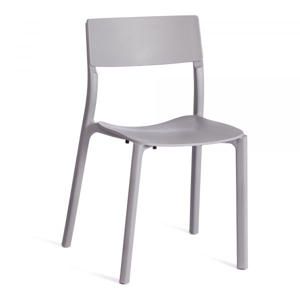 Стул ТС Lento Grey пластиковый серый 43х49х77 см