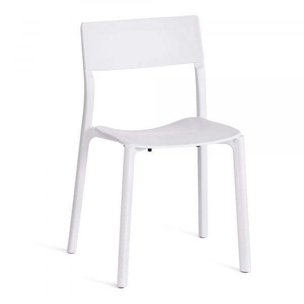 Стул ТС Lento White пластиковый белый 43х49х77 см