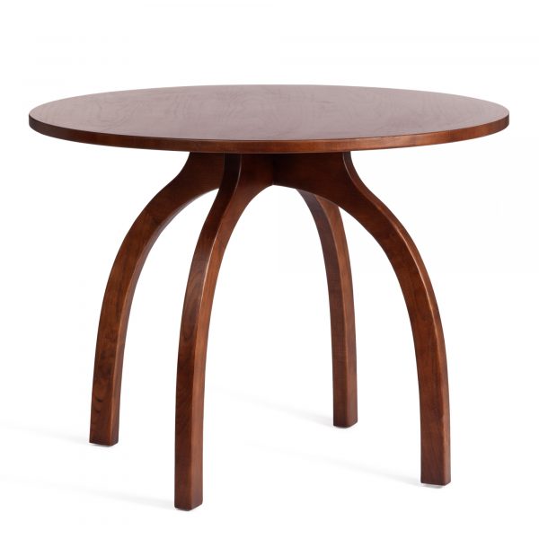 Стол ТС Thonet из вяза и МДФ в цвете  темный орех 100х75 см