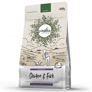 Сухой корм полнорационный для котят Craftia Harmona из курицы и рыбы 320 г