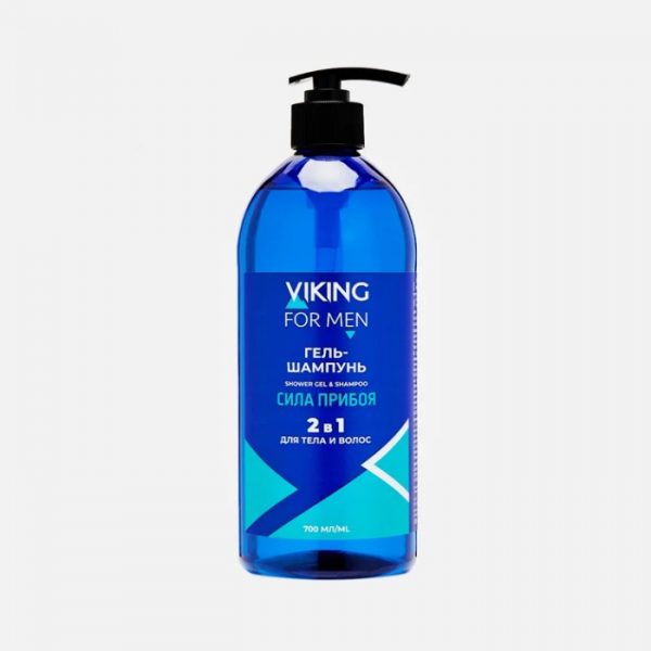 Гель-шампунь Viking man Сила прибоя 700 мл