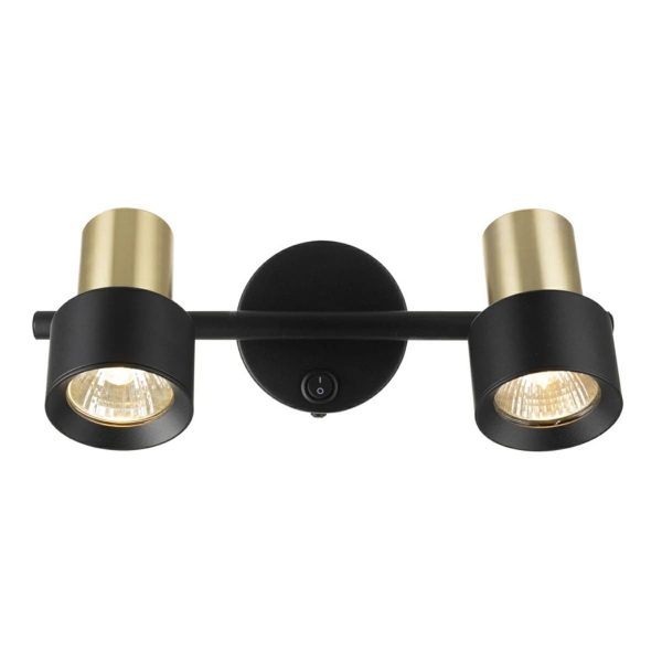 Спот поворотный CL505621 Sat черный+золотой