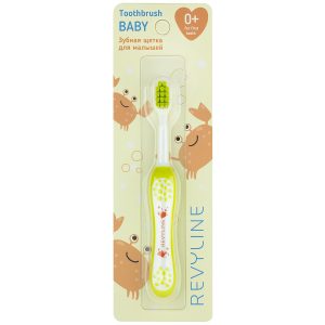 Детская зубная щетка Revyline baby s3900, от 0 до 3 лет, желтая мягкая