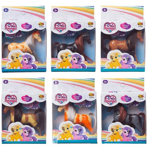 Лошадка ABtoys в коробочке (PT-01454) в ассортименте 6 видов