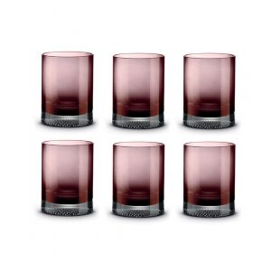 Стаканы для виски Pozzi Milano 1876 Fun Classy лиловый 6 шт