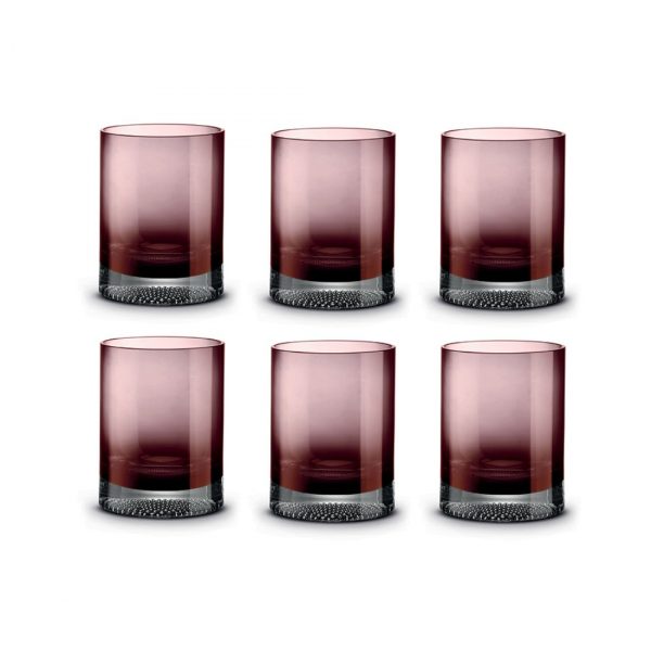 Стаканы для виски Pozzi Milano 1876 Fun Classy лиловый 6 шт