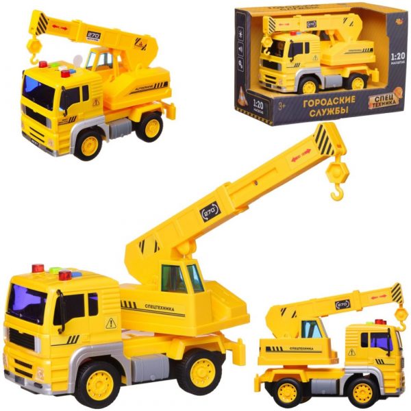 Машинка ABtoys ABtoys автокран  со звуковыми и световыми эффектами 1:20 (C-00450)