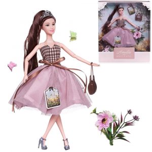 Кукла ABtoys с диадемой в платье (PT-01632)