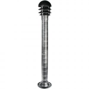 Светильник напольный садовый Amber Lamp 8067 черное серебро
