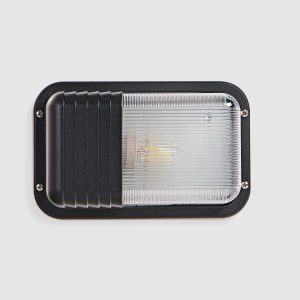 Садовый светильник Amber Lamp настенный черный (6076)