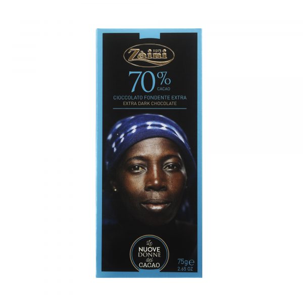 Шоколад темный 70% Zaini Women of cocoa, 75 г