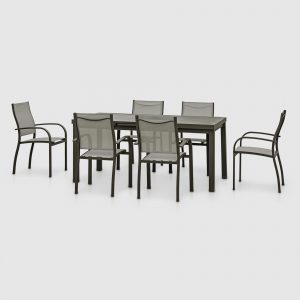 Комплект мебели Greenpatio тёмно-серый 7 предметов